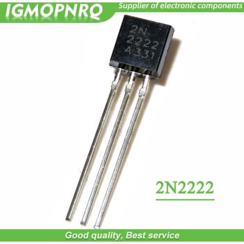 100pcs free shipping 2N2222 TO-92 40V 0.8A NPN switching transistors new original