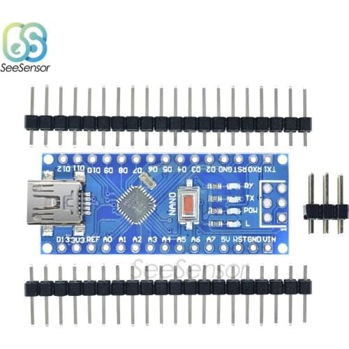 NANO V3.0 ATMEGA328P-MU Mini USB Module with Bootloader Compatible Controller Board CH340 USB Driver Module for Arduino