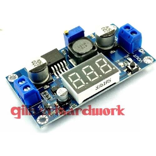 Lm2596 Power Module Dc-Dc Converter Step Down With Digital Voltmeter Display
