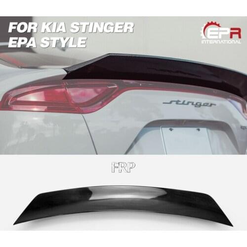 FRP Rear Wing Lip For Kia Stinger EPA Style Glass Fiber Rear Spoiler Body Kit Tuning Trim For Stinger Racing Part