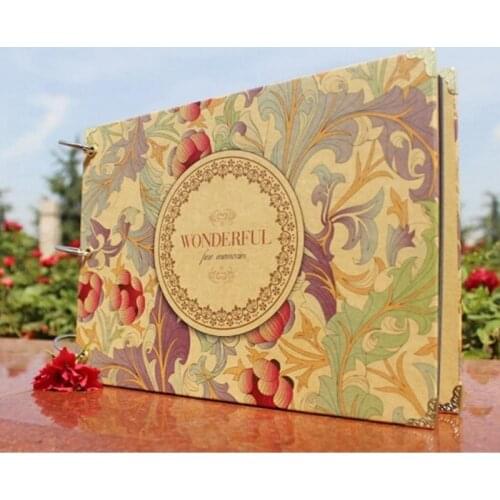 New Quality 10 Inch Handmade Daiy Photo Album 10 Pages Paper Photo Albums Scrapbook For Baby Family Wedding Memory 4 Styles Gift