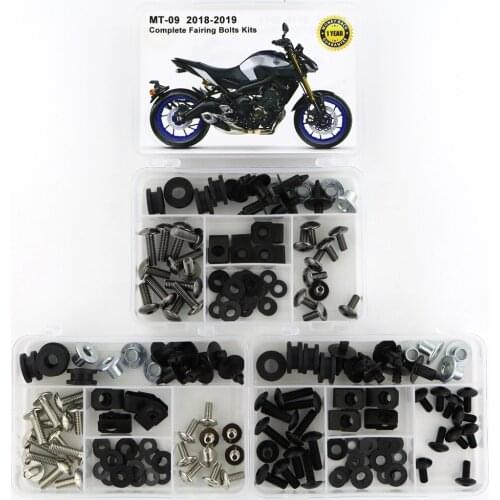Fit For Yamaha MT-09 MT09 2018 2019 Complete Full Fairing Bolts Kit Bodywork Screws Steel Clips Speed Nuts Covering Bolts