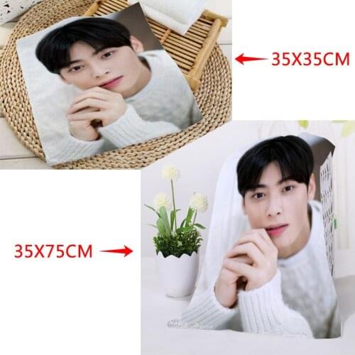 Custom Cha Eun Woo 35x75cm Face Towels Facecloth Microfiber Washcloth Quick drying Sports Towel