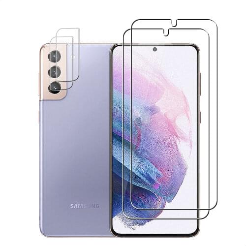 For Samsung Galaxy S21 Plus ( S21+ ) 5G Camera Lens Film & Protective Glass Screen Protector Tempered Glass Guard