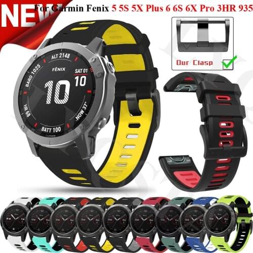 22 26mmSmart Watch Band Bracelet Strap For Garmin Fenix 5 5XPlus 6 6X Pro 3HR 935 Watchband Smartwatch Quickfit Wristband Correa