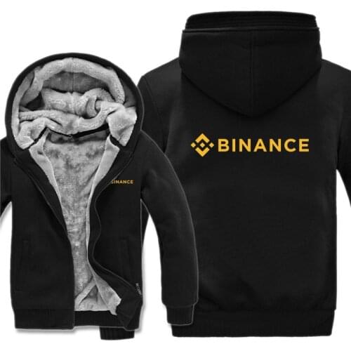 Binance Hoodies Men Cool Winter Thicken Printed Crypto Sweatshirts Pullover Fashion Jacket