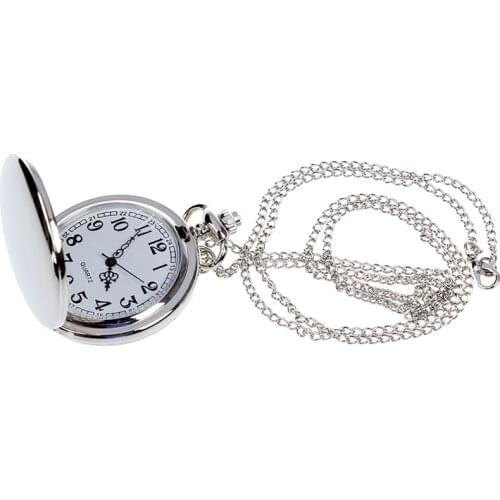 Unique Vintage Mens Lady Analog Pocket Watch Necklace Pendant Chain Cute Gift