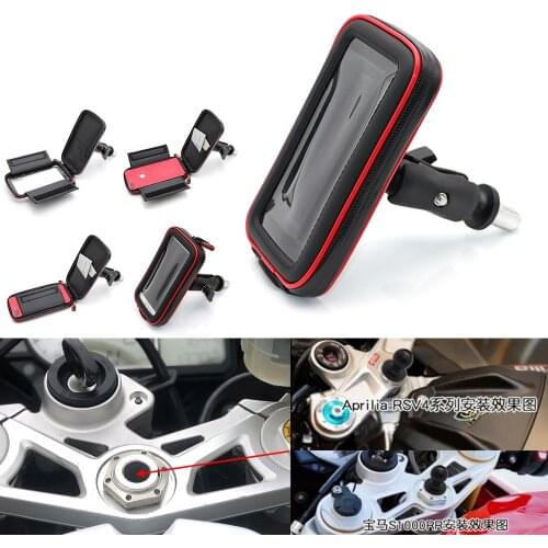 Waterproof Bag Motorcycle Phone Holder Bicycle Bike Handlebar Support Moto Mount Card slots For HONDA F5 CBR650F VFR1200