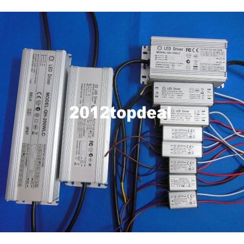 Water Proof Power Supply LED Driver 10w 20w 30w 50w 100w 150W 200W SMD LED Light