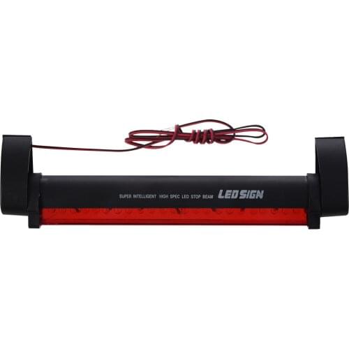 Top quality Red 24 LED Car Vehicle Third Brake Stop Tail Light Lamp Bar DC 12V Connectors