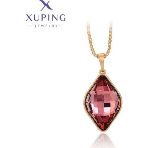 Xuping Jewelry Fashion New Arrival Crystals Pendant Necklaces for Women 30318