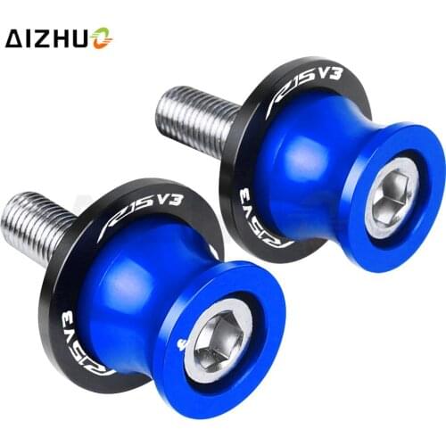 YZF-R15 Motorcycle Swingarm Slider Spools CNC Stand Screws 6MM FOR YAMAHA YZFR15 R15 V3 R15V3 2019-2021 2020 2019 2018 Parts