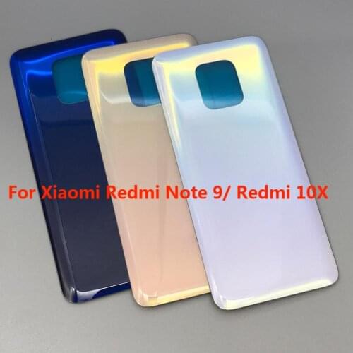 10pcs Replacement Glass Battery Back Cover Case For Xiaomi Redmi Note 9 4G / Redmi 10X
