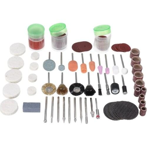 New 164pcs 1/8 Inch Shank Rotary Tool Accessories Set Polishing Cutting Grinding Bits for Dremel Carving Sanding