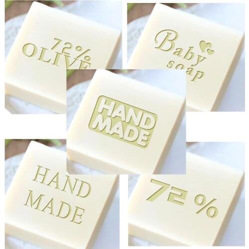Acrylic Handmade Soap Stamp Transparent Seal DIY Craft Soap Chapter Personality Resin Tools