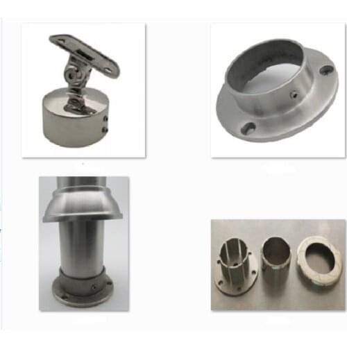 Freeshipping Holder Pipe Stair Hardware Stainless Steel Seal End Cap Fitting Coupling Base Parts Accessories