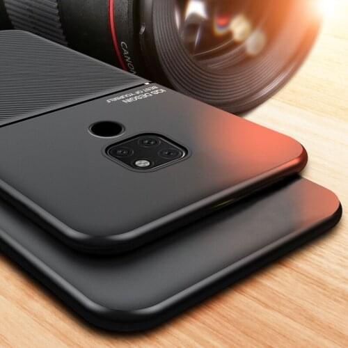For Huawei Mate 20 Lite Pro Case Car Magnetic Holder Cover Huawei Mate 10 Lite 20 X Pro 20Lite 10Lite Matte Leather Back Covers