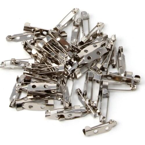 50PCS Brooch Clip Base Pins Accessories Jewelry Decorative Ally 15 To 40mm