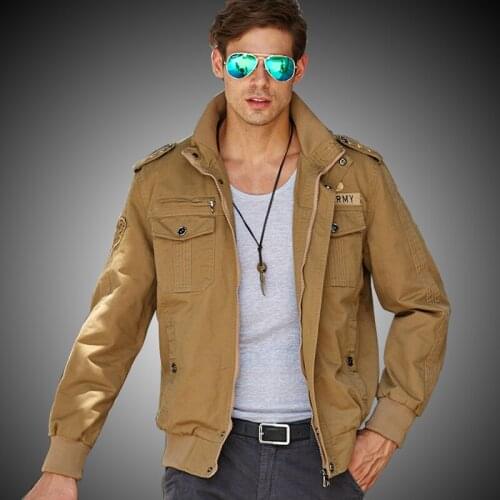 Spring Autumn Military Jacket 2021 Mens Flight Pilot Jacket Men Windbreaker Bomber Jackets Coat Army Chaqueta Hombre Plus Size