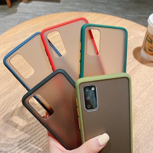 For Samsung Galaxy Note 20 Ultra Case Hard Transparent Matte shockproof Protective Back Cover case for samsung note 20 20ultra