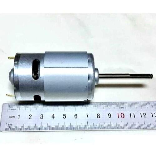 775 Motor DC 24V Long D-Cut Shaft Medium Low Speed High Torque Electric Tool DIY Aircraft Accessories Vehicle Parts Engine