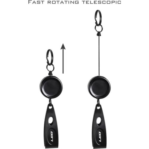 Fishing Quick Knot Tool Fishing Line Clipper with Zinger Retractors Stainless Steel Fishing Tools