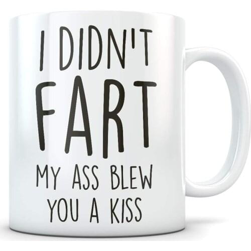 Fart mug, fart gift, funny coffee mug, morning coffee, poop joke, fart joke, fart joke, farting mug, Coffee Mug 11Oz