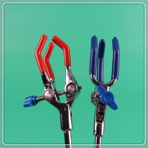 Lab Single Adjustment Three Prong Extension Beaker Flask Clamps