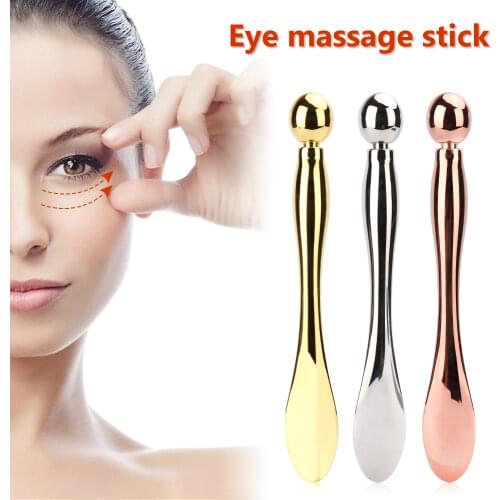 Sleeping Eyes Mask Eye Cream Mixing Spoon Scoop Spatula Face Lift Massager Dark Circles Massage Anti Wrinkle Stick Beauty Tool