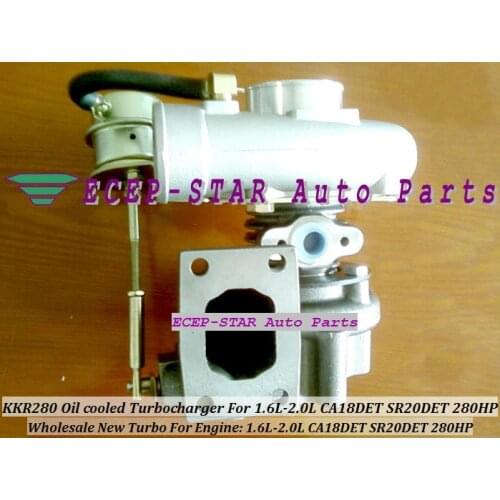 NEW KKR280 Oil cooled Turbo Turbine Turbocharger Fit For 1.6L-2.0L Engine CA18DET SR20DET 280HP