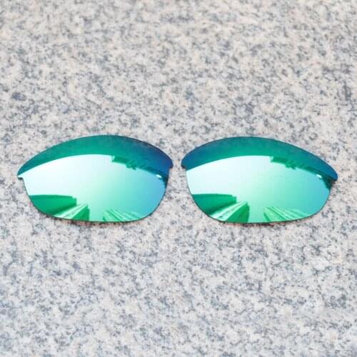 Wholesale E.O.S Polarized Enhanced Replacement Lenses for Oakley Half Jacket Sunglasses - Emerald Green Polarized Mirror
