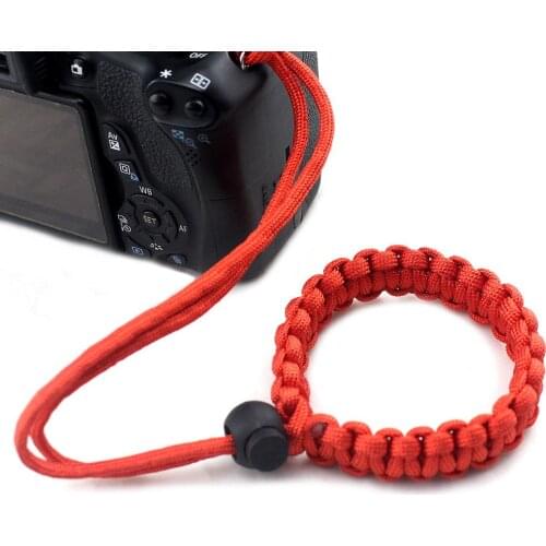 Nylon Rope New Arrival Adjustable Anti Lost Braided Wristband Paracord Digital Camera Strap Hand Grip for Pentax Sony Nikon DSLR