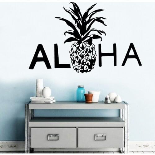 Carved Aloha Wall Art Sticker Waterproof Wall-Sticker For Living Room Kids Room Background Decoration Murals Adesivi Murali
