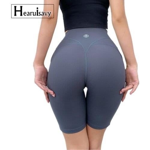 Gym Cycling Shorts Women High Waist Lifting Push Up Tight Sports Leggings Phone Pocket Jogging Running Fitness Yoga Shorts