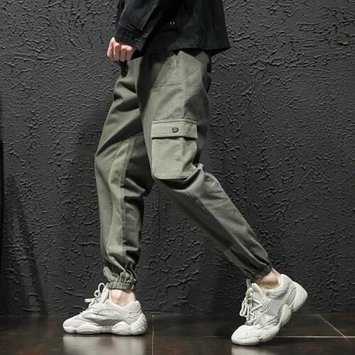 Men Jogger Dance Track Pants Streetwear Loose Side striped Hip Pop Pants Sportwear Baggy Cargo Pants Slacks Trousers Man 5XL
