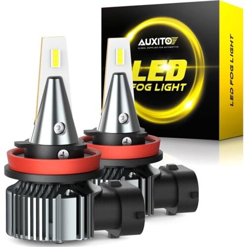 2Pcs H8 H11 Led Bulb 4000LM H16 JP H9 H10 LED CSP Car Fog Lights Day Driving Lamp Auto 12V 24V 6500K White 3000K Gold Yellow
