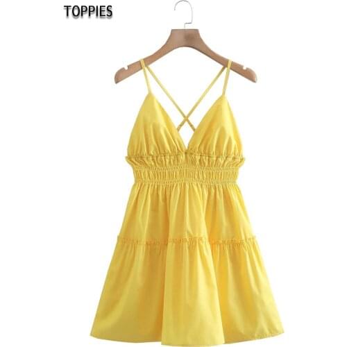 Желтые летние платья Toppies China At AliExpress
