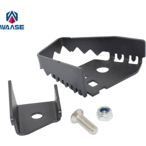 Waase For BMW F650GS F700GS F800GS R1200GS LC Rear Foot Brake Lever Pedal Enlarge Extension Rear Brake Peg Pad Extender