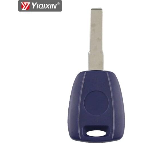YIQIXIN 10PCS Car Key Cover 1 Button Remote Key Case SIP22 Blue Blade For Fiat 500 Ducato Punto Bravo Doblo Daily Scudo Fod