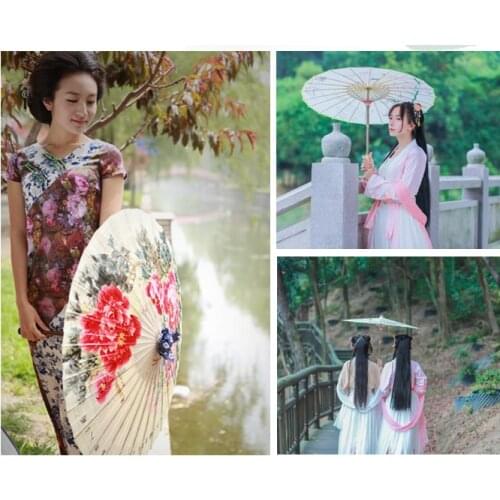 Chinese Umbrella Classical Style Art Umbrella House Hang Decor Hand Made Oil-paper Umbrella Photo Dance Performance Props LF680
