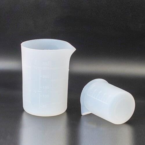 100ml White Silicone Graduated Measuring Cup For Baking Beaker Liquid Measure JugCup Container