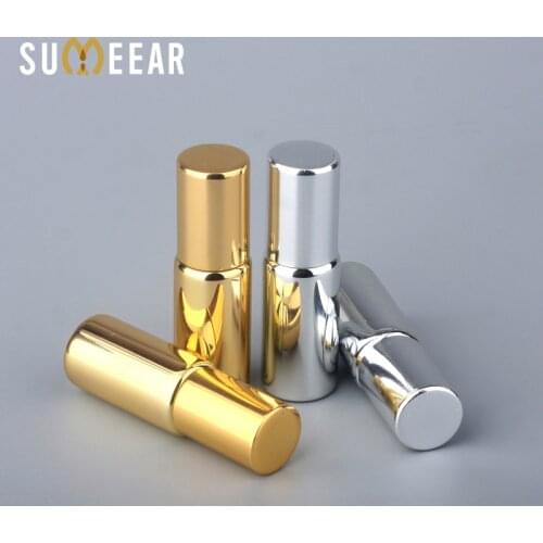 100 Pieces/Lot 5ml Mini Refillable Perfume Bottle Steel Roll On Empty Essential Oil Bottles Portable Vial For Traveler Container