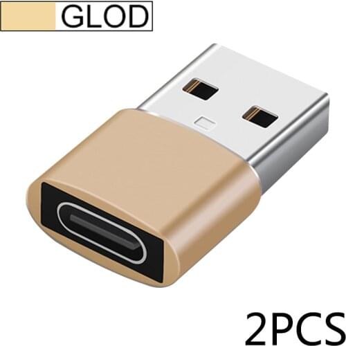 2PCS Universal Usb To Type C OTG Adapter For Android Mobile Mini Type-C Jack Splitter smartphone USB C Connectors OTG Converters