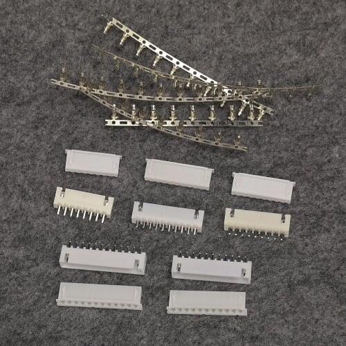 5Pcs/set 7S 8S 9S 10S 11S LiPo Battery Balance Connector XH2.54mm Plug Charger Plug 8-12pin for DIY RC model airplane car