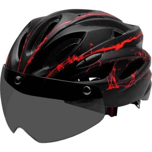 Buyfun Magnetic Glasses with Light Cycling helmet men women glasses racing road bicycle helmet lens bicycle equipment