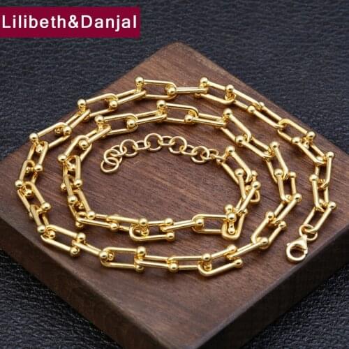 Women Men Necklace Pendant Real 925 Sterling Silver and Gold Plate 7.5mm Width Chain Necklace Jewelry collares de moda 2019 N011