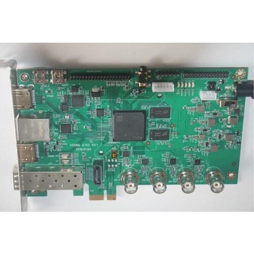 XILINX A7 Xc7a100t 75t FPGA Develop Demo Artix-7 Smb Sdi Pcie Optical Fiber Sfp Sata Lvds Hdmi Ethernet Video Board
