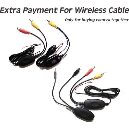 Extra Payment for Wireless 2.4Ghz Cable,RCA port for DVD / Monitor 2.5MM Earphone Port for Portable GPS for car parking camera