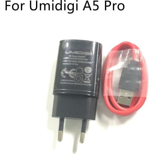 UMIDIGI A5 PRO New Travel Charger + USB Cable USB Line For UMIDIGI A5 PRO MTK Helio P23 6.3" 2280x1080 Smartphone
