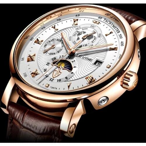 New TEVISE WristWatch Men Business Automatic Mechanical Watch Fashion Luxury Tourbillon Sport Men Watches Relogio Masculino